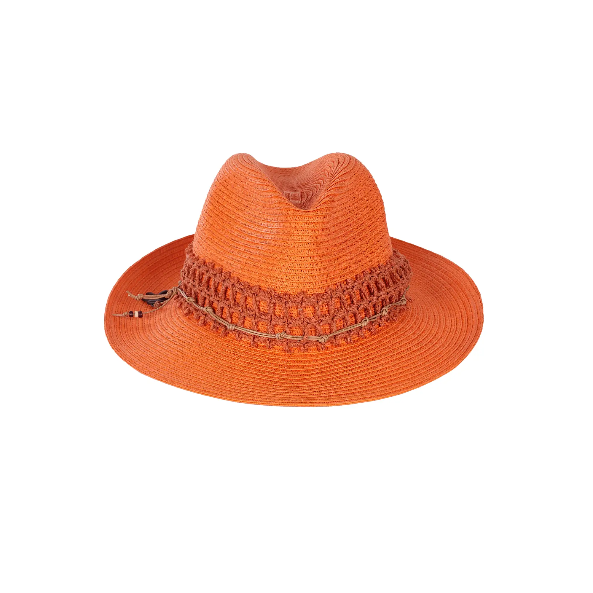 Summer Hat Natural Cellulose Orange