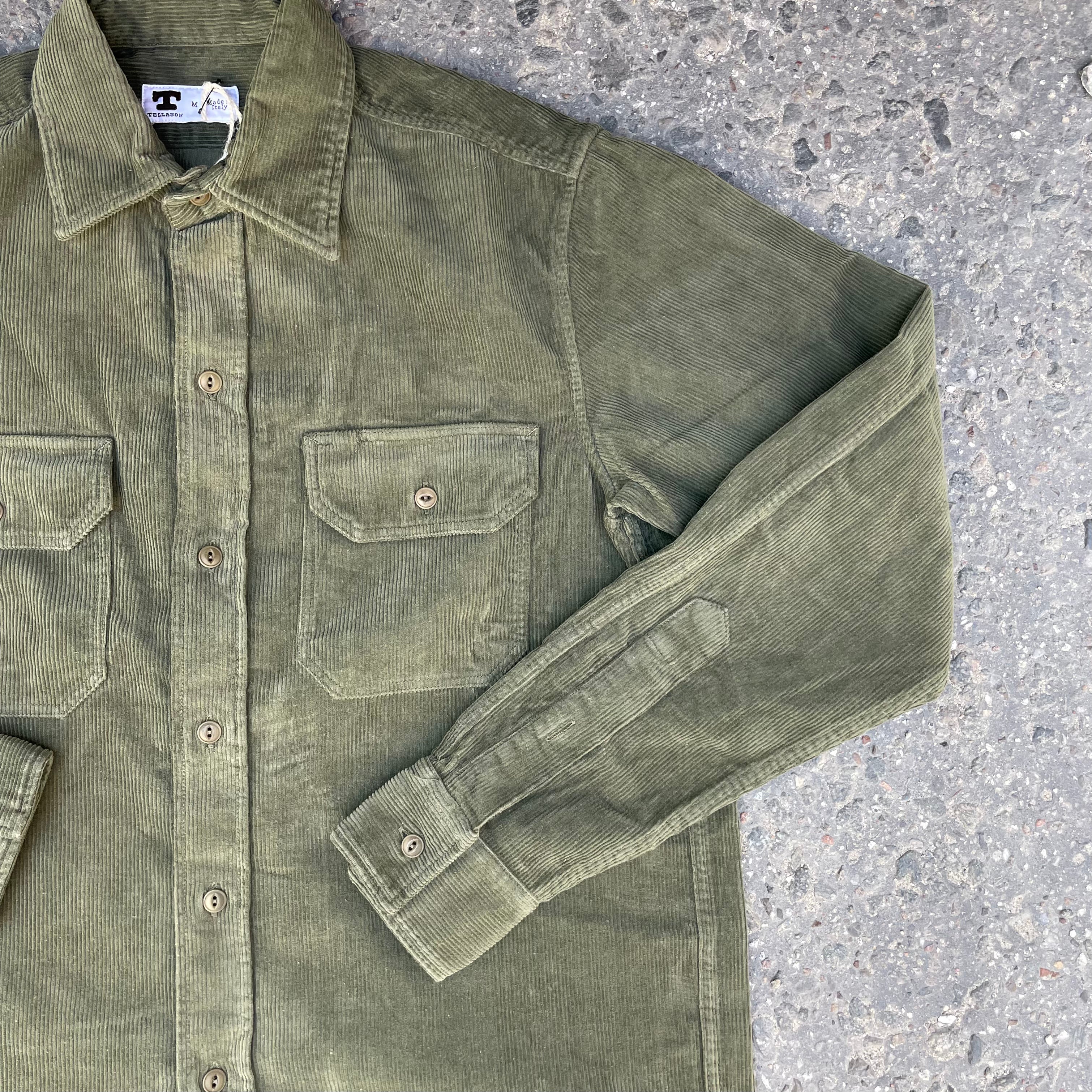 Tellason - Shirt, Clampdown Corduroy Moss