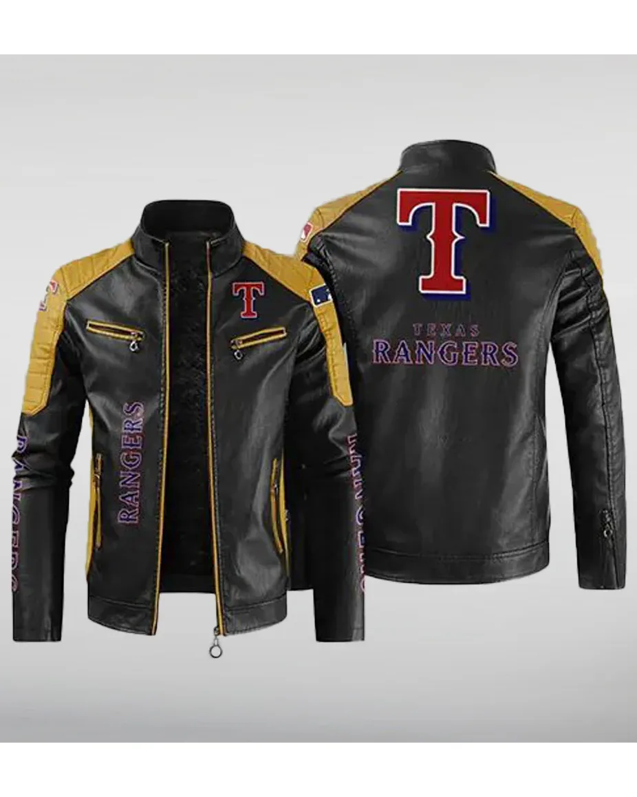 Texas Rangers Leather Jacket - William Jacket