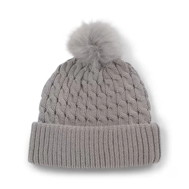 Titleist Cable Knit Pom Pom Beanie