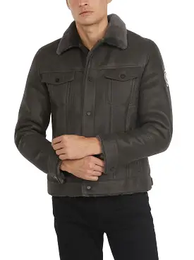 Trucker Men's Sheepskin Coat