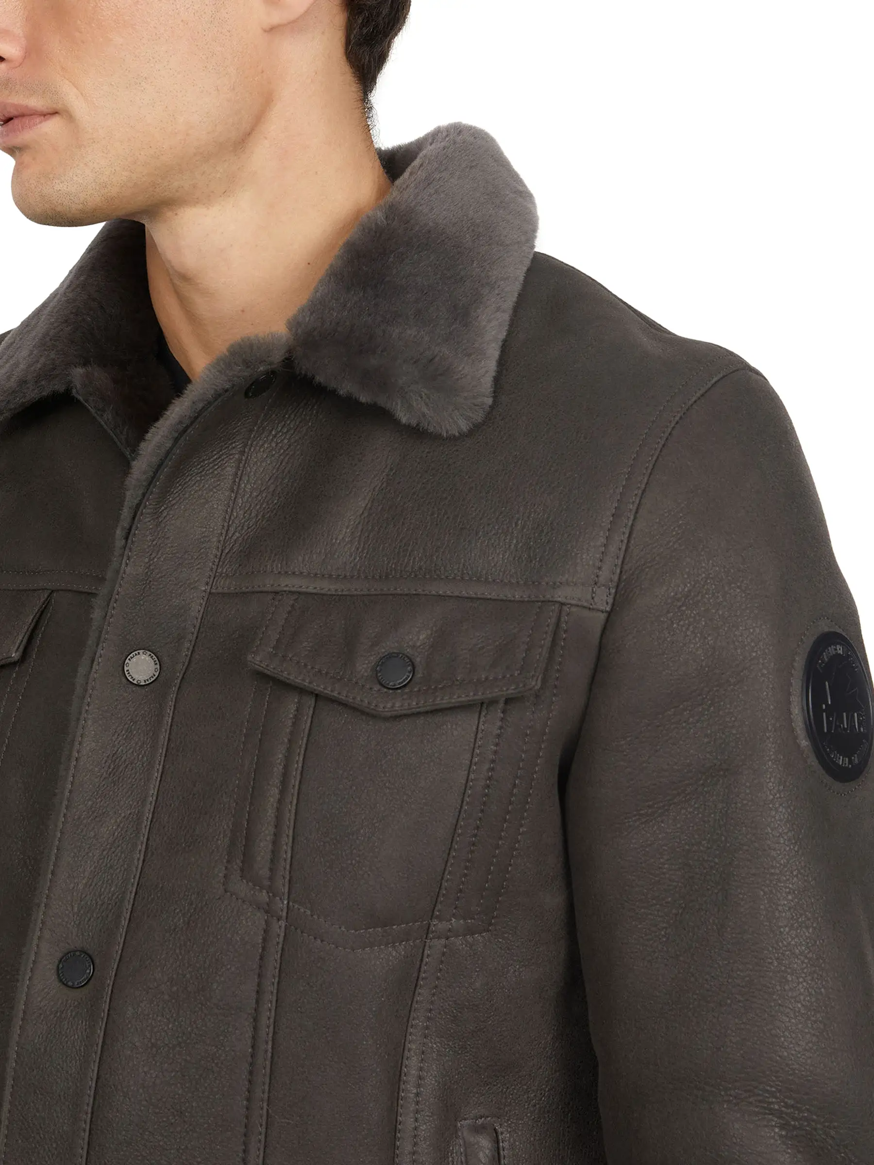 Trucker Men's Sheepskin Coat