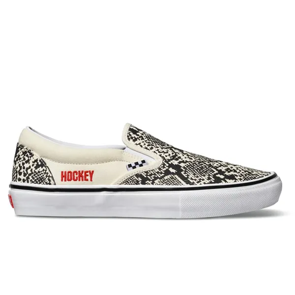 Vans Skate Slip On - (Hockey) White Snake