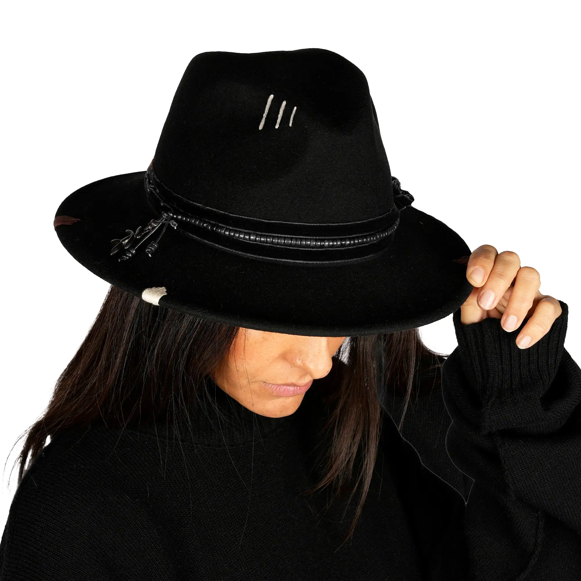 Velvet Hat Wool Black