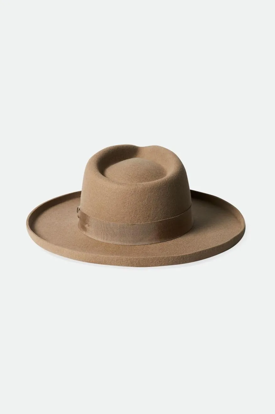 Victoria Felt Fedora - Sand