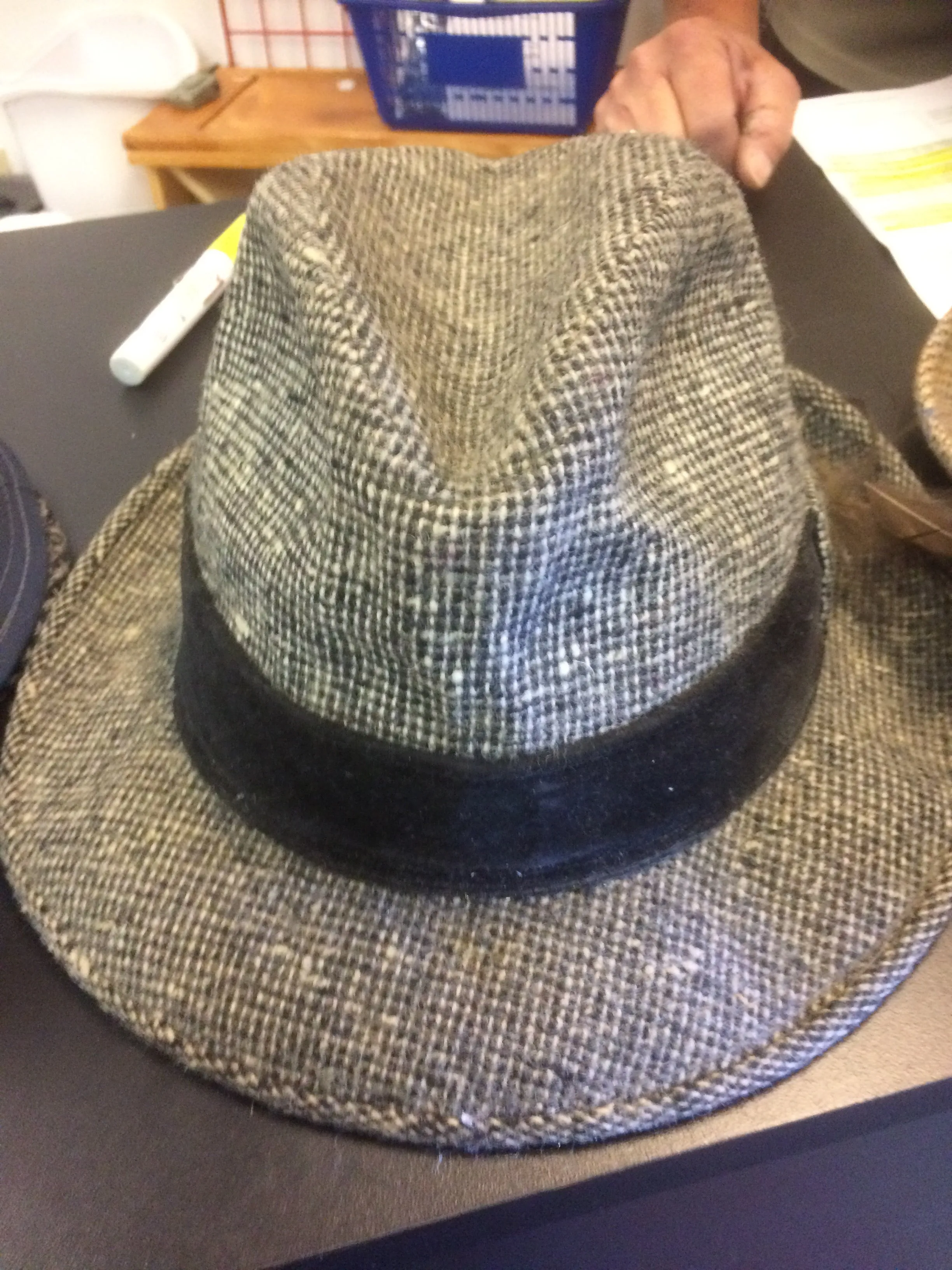 Vintage Adult Men Trilby Wool Fedora Rental Hats FOR SALE