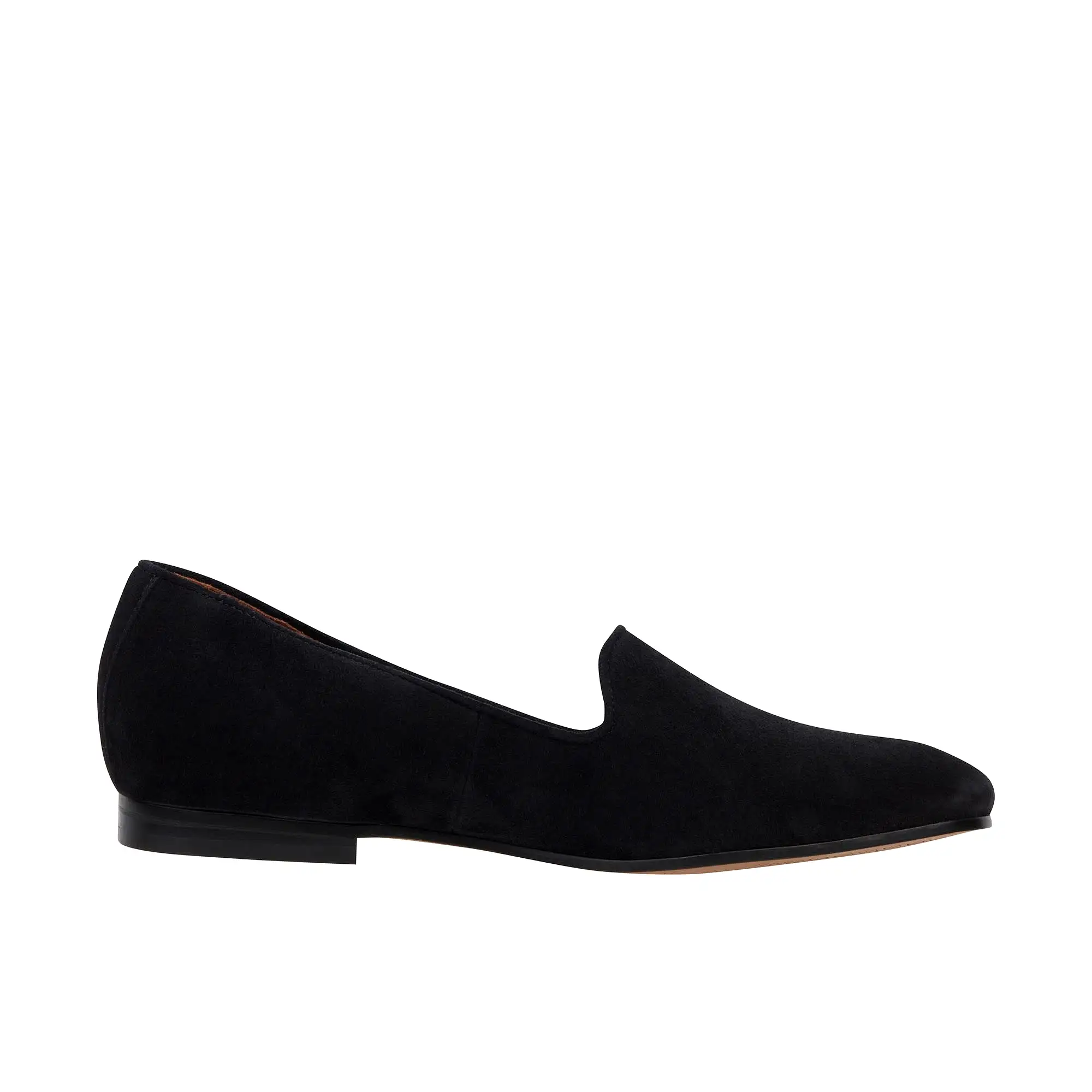 Vionic Womens Willa Slip On Flat Suede Black