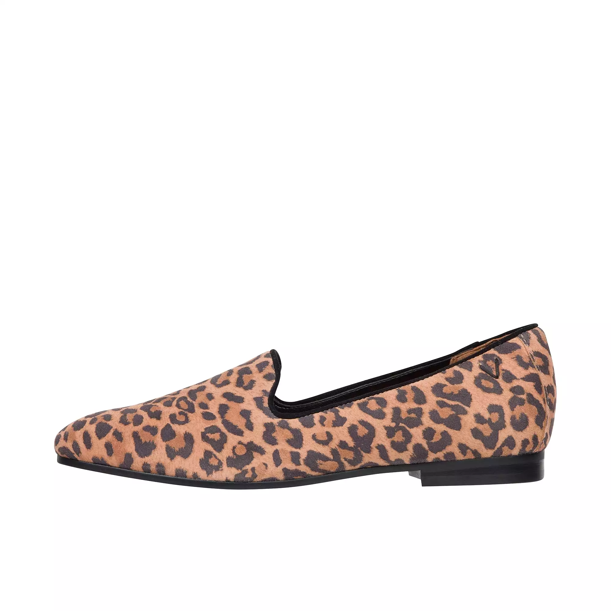 Vionic Womens Willa Slip On Flat Toffee Leopard Suede