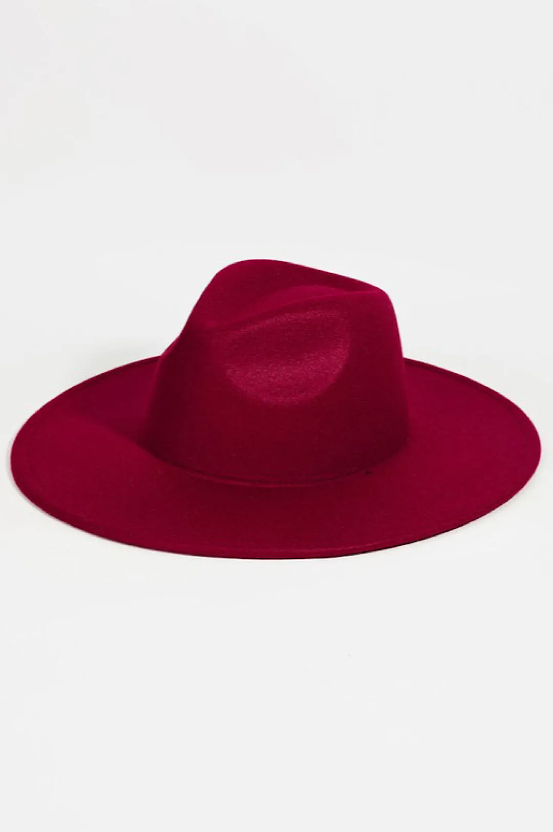 Wine Burgundy Fedora Style Hat