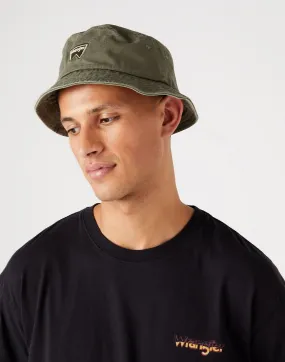 Wrangler Cotton Twill Bucket Hat Olive